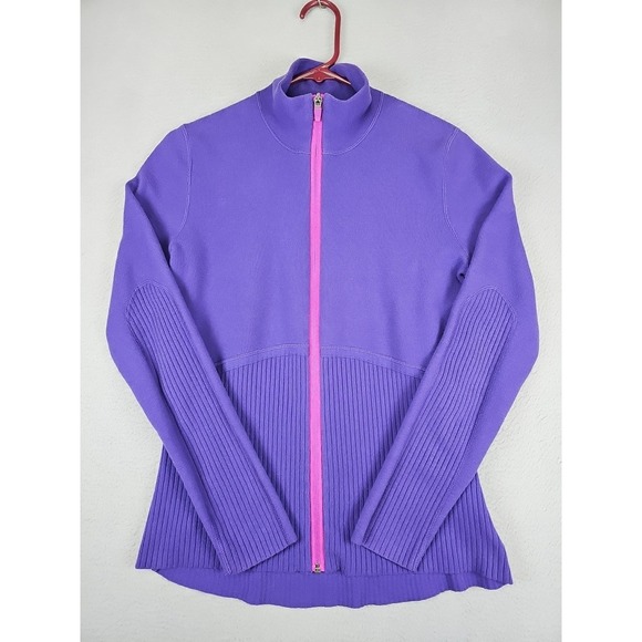 Title nine Sweaters - Title Nine T9 Full Zip Cardigan Sweater Women's Size Large Purple